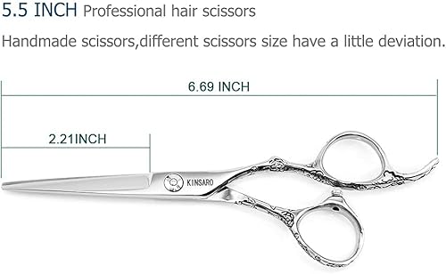 Miniatura 3 de Tijeras de pelo 5.5 pulgadas Tijeras de pelo profesionales Tijeras de corte de pelo Tijeras de corte de pelo Tijeras de peluquería Tijeras de