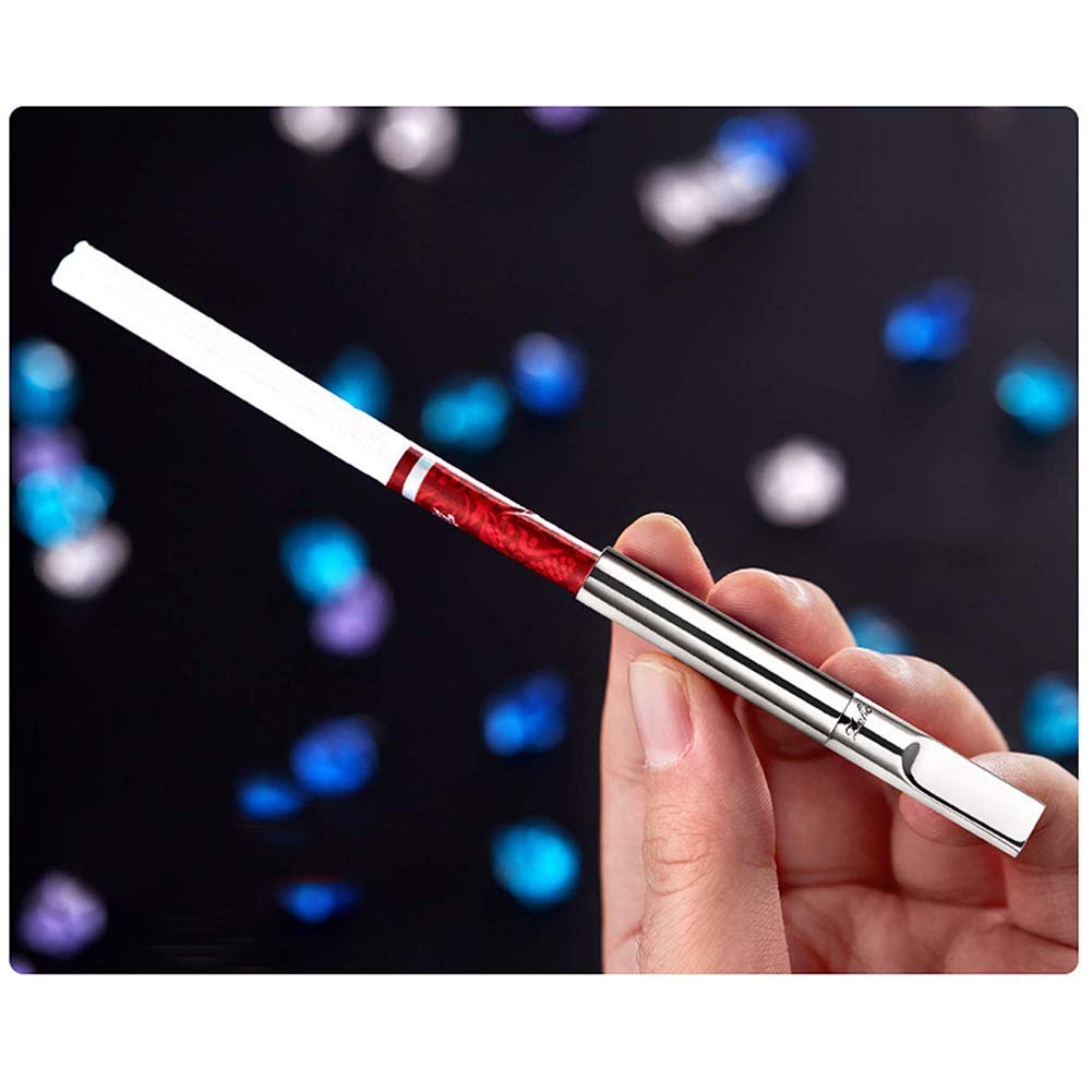 WYJBD Metal cigarette holder, choice of regular or extra slim, for roll-ups  (Color : Silver) : Amazon.se: Health & Household Products