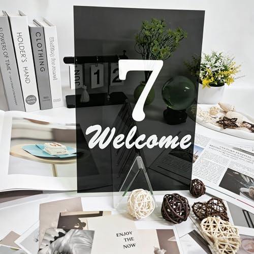 Image of Translucent Black Acrylic Sheets 8 * 12 inch 1 /8 inch Thick (2.8~3mm) Transparent Cast Acrylic Plexiglass Board for Sign, DIY Project, Laser Cutting, Wedding, Craft, Picture Frame, Engraving(2 Pieces)
