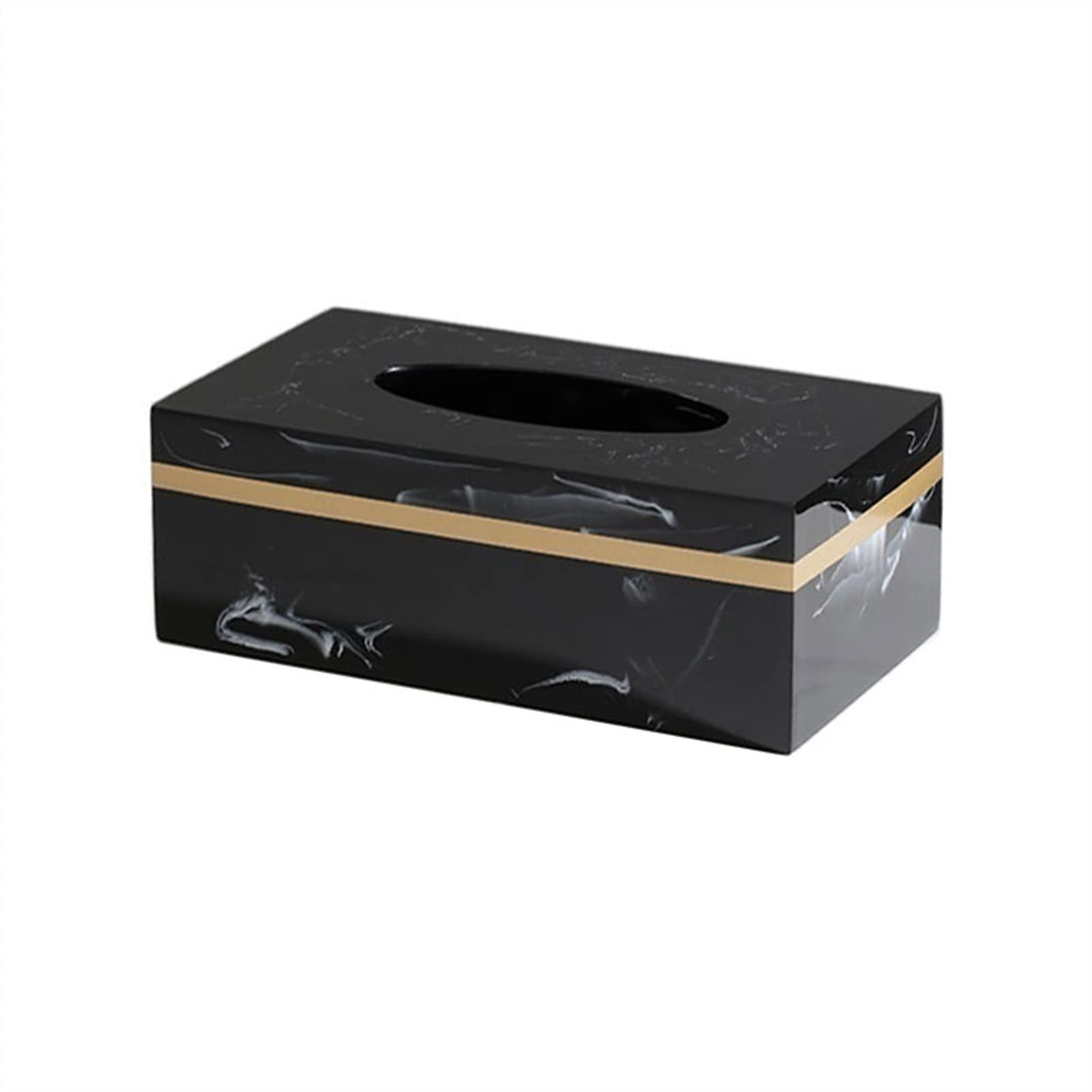 GTHTUHFD Car Tissue Holder Resin Paper Box Imitation Marble Pattern Creative Napkin Paper Box Home Living Room Coffee Table Tissue Box Tissue Box Holder,A-Rectangle