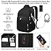 Della Gao Laptop Backpack, Extra Large Anti-Theft Business Travel Laptop Backpack Bag with USB Charging Port, Fit 17 Inch Laptop, Black