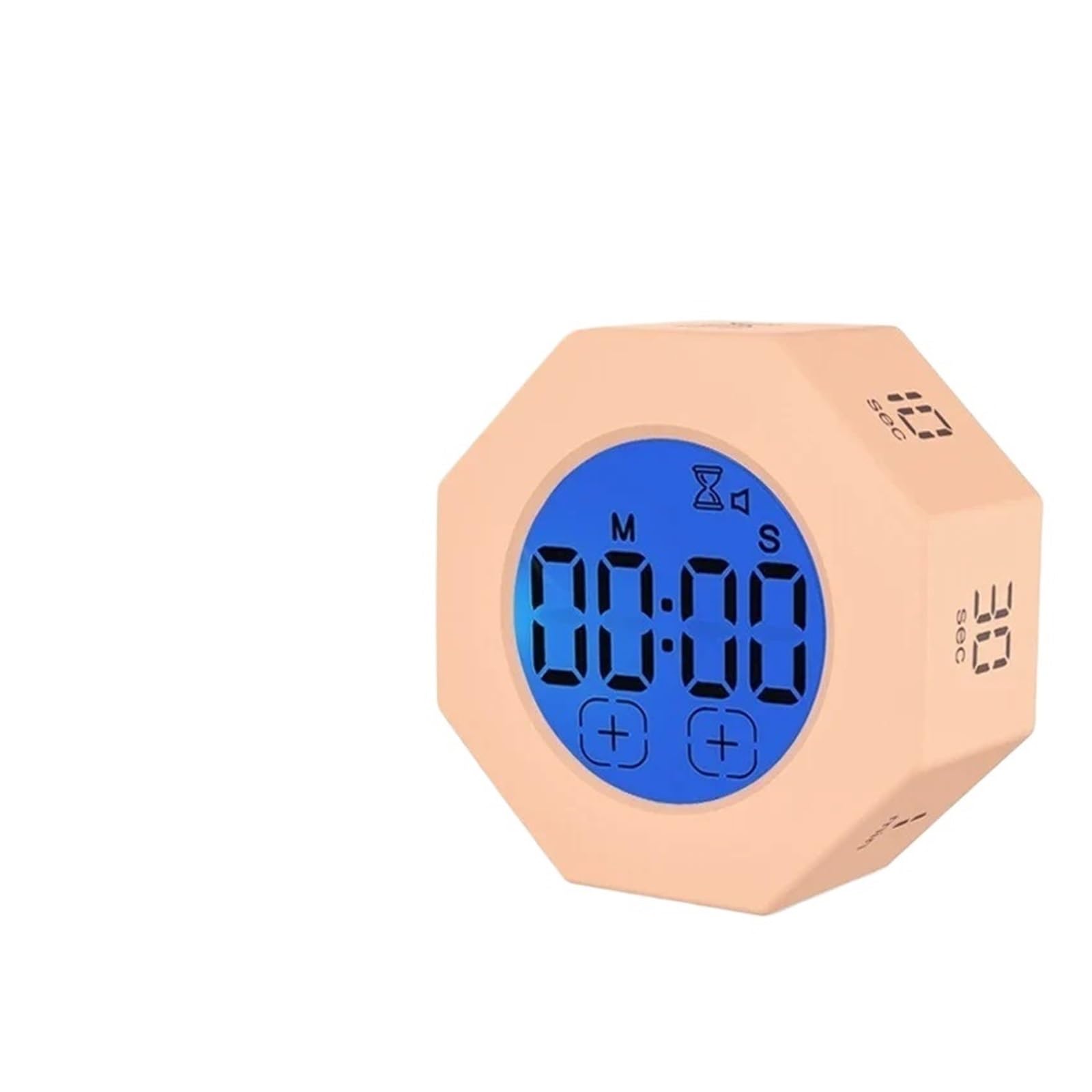 FDEFIRTFG Timer, Gravity Sensor Timer Fitness Learning Specific Flip Visualization Time Management Mini Digital KitchenTimer(Pink)