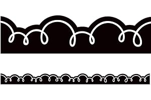 Black and White Squiggle Bulletin Board Border