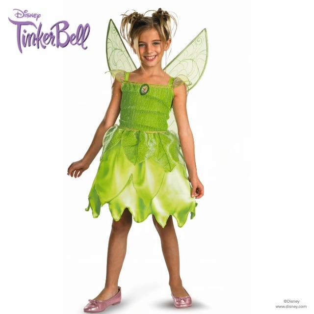 Disfraz clásico Tink y varita de hada para niñas miniatura 6