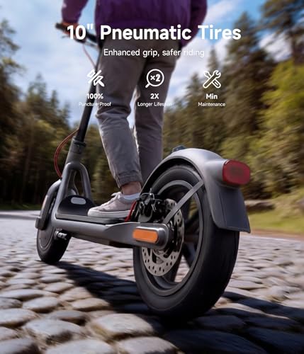 Image of NAVEE V25 /G5 Series Electric Scooter for Adults, 19 MPH &15.5-43 Miles, 600-1000W Motor, 10 inch Tires, Foldable Commuting E-Scooter with Dual Brake Suspension
