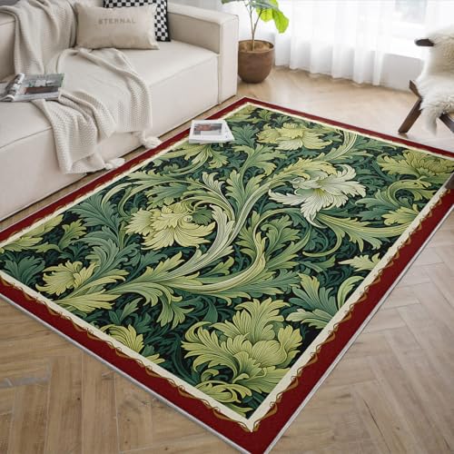 Tapis vigne et feuille lavable pour masquer les taches - 5