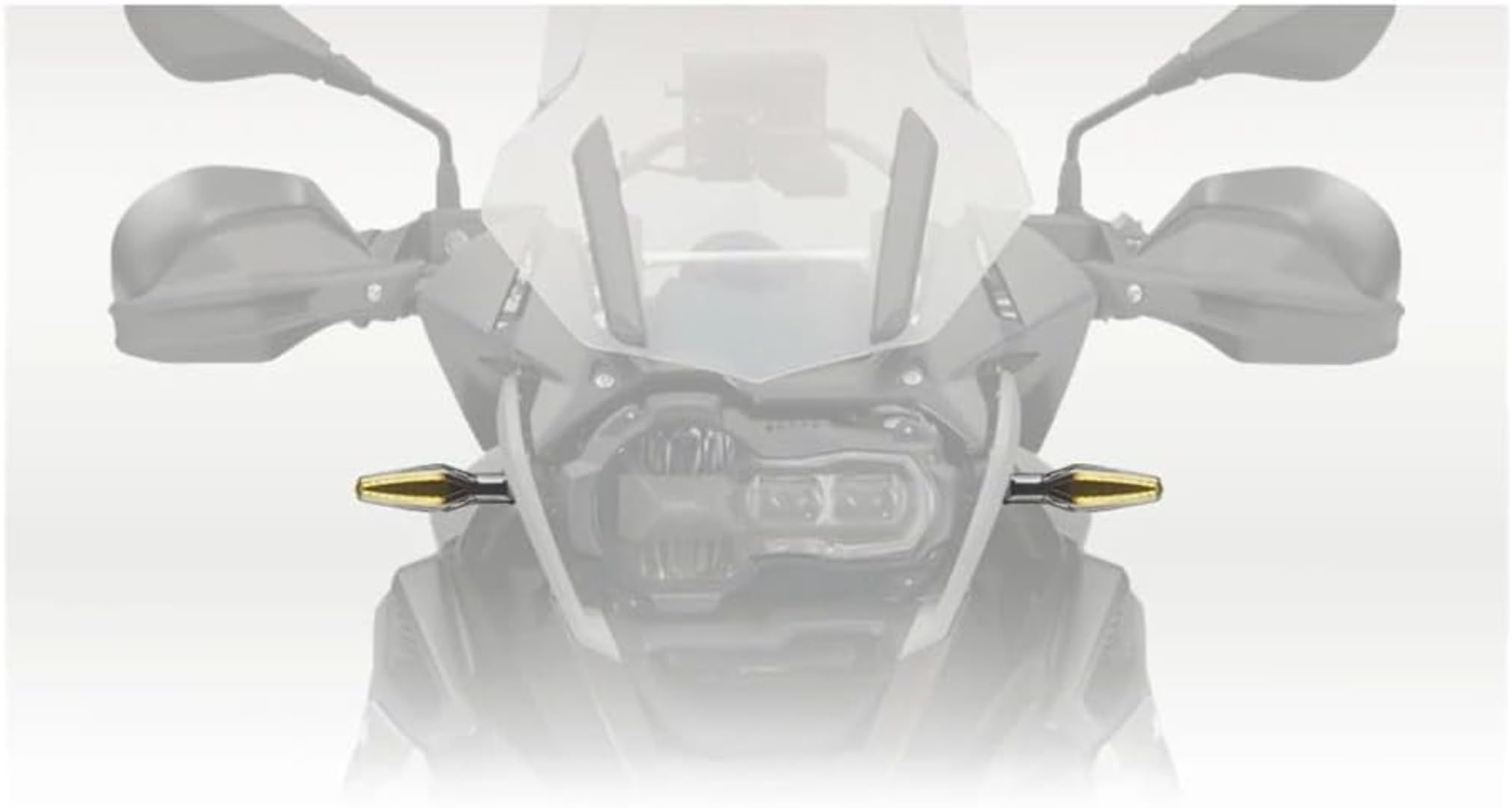 Generic Mini uniwersalne wskaźniki Dla Scrambler 400 2016-2021 Lampa kierunkowskazu LED do motocykla (2 szt.)