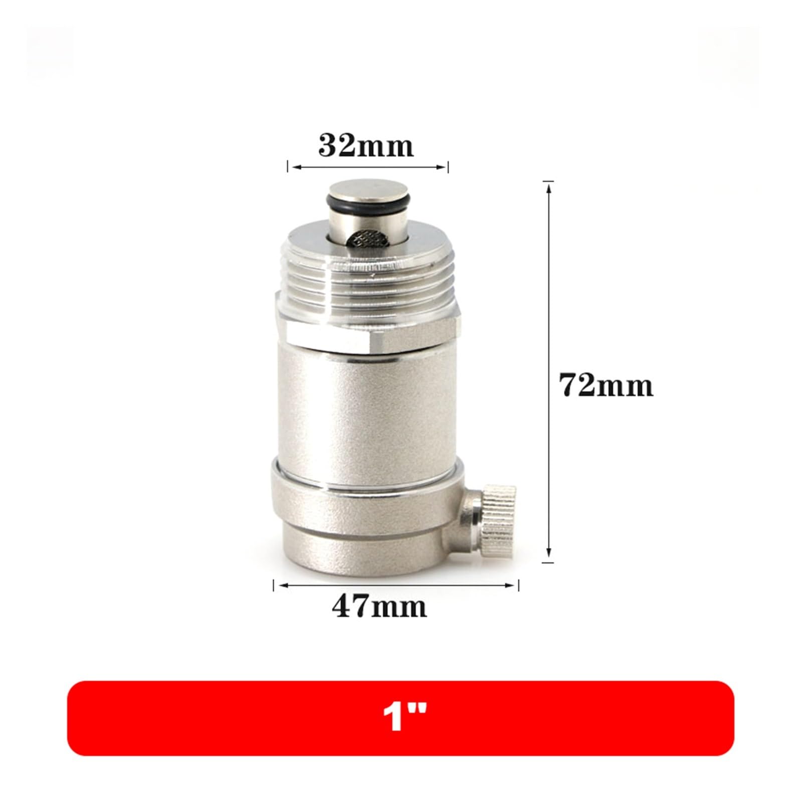 1/2" 3/4" 1" Edelstahl 304 Automatisches Entlüftungsventil BSP Außengewinde Druckentlastungsreduzierer for Solarwarmwasserbereiter(0.5 Inch)