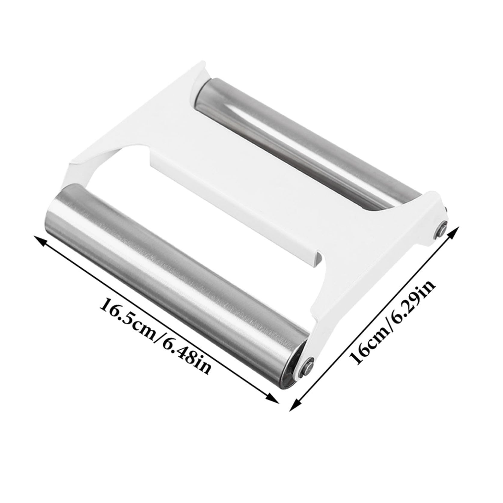 Kichvoe Rodillo de Cocina de Acero Inoxidable Resistente al Desgaste Diseño Extragrande para Panaderías y Pastelerías Profesional