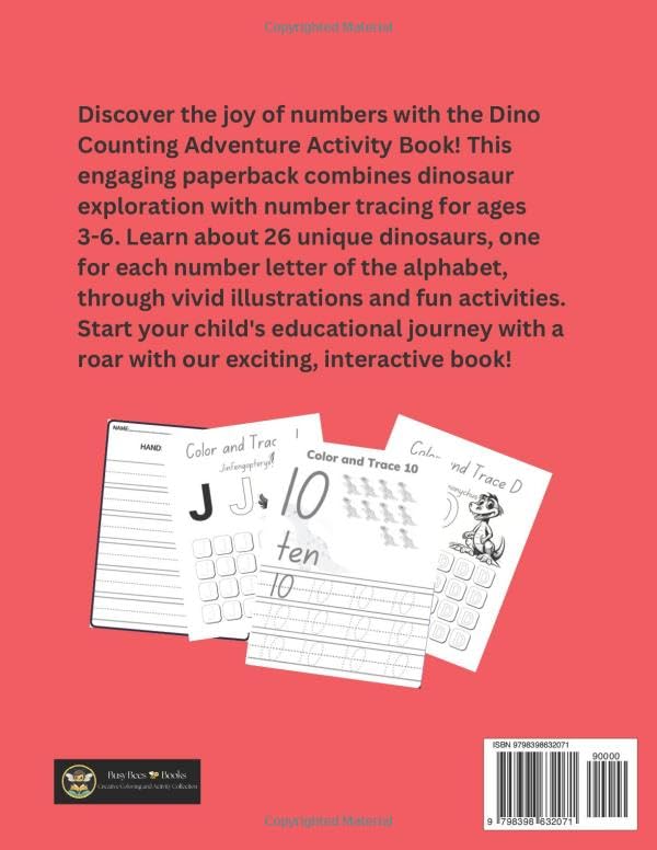 Miniatura 2 de Dinosaur Letters and Numbers Activity Book