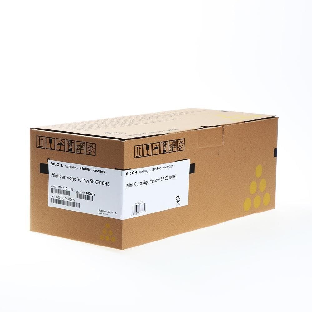 Ricoh 406482 (Cartuccia Laser, Giallo, 6000 Pagine Giallo Cartuccia Di Toner Per Laser, Ricoh Aficio Sp C231SF, Sp C320DN Aficio Sp C232SF Sp C231 N, Nero)-image