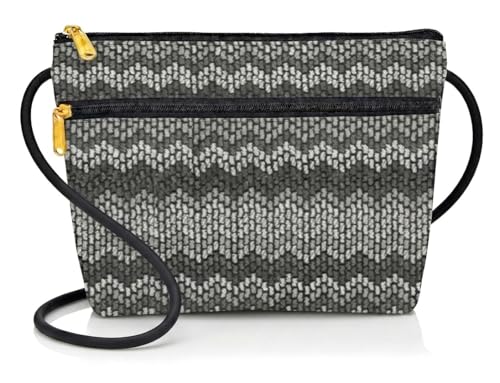 Image of Danny K. Women's Tapestry Zipper Purse Crossbody Handbag, Adjustable Cord, Handmade in USA