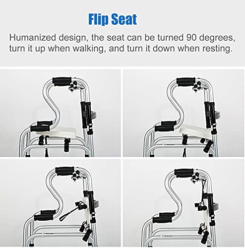Marcheur pliable avec siège pour rester autonome à la maison et lors de vos sorties - 5