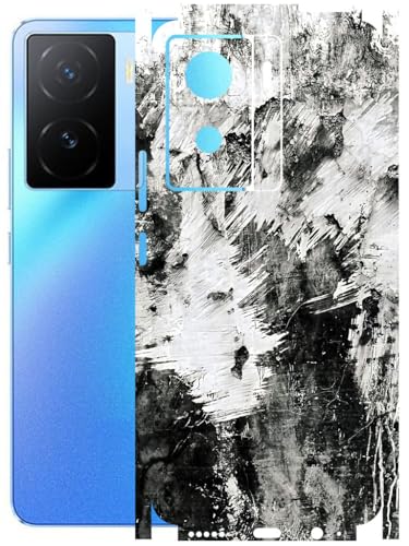 Image of AtOdds - Full Body Back Screen Guard Protector Film - Lamination Wrap Skin Sticker Compatible with IQOO Z7 (5G) | Scratchproof Matte Finish (Messed)