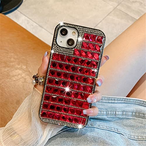 Coque iPhone XR strass rouge paillettes idéale pour vos soirées