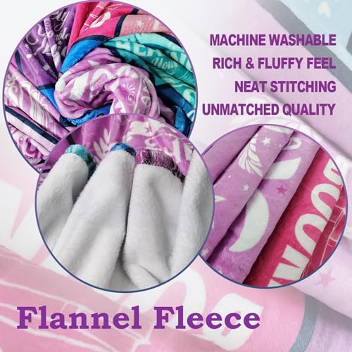 Book Lovers Gifts for Women, Unique Gift for Book Lovers Women, Literary Gifts for Readers, Reading Blanket, Bookish/Books Club/Bookworm Gift, Soft Cozy Throw Blanket 50"X60"