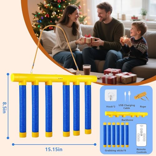 Image of Reflex Drop Sticks Challenge Game, Upgraded Dual Player Hand-Eye Coordination Training Toy, 3 Speed Modes Reaction Speed Catching Falling Sticks Game for Kids Adults Family Party