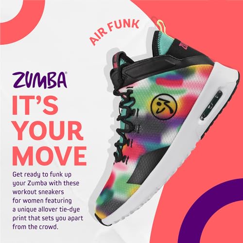 ZUMBA Air Funk Women's Dance Shoes, Mid-Top Fitness Sneakers