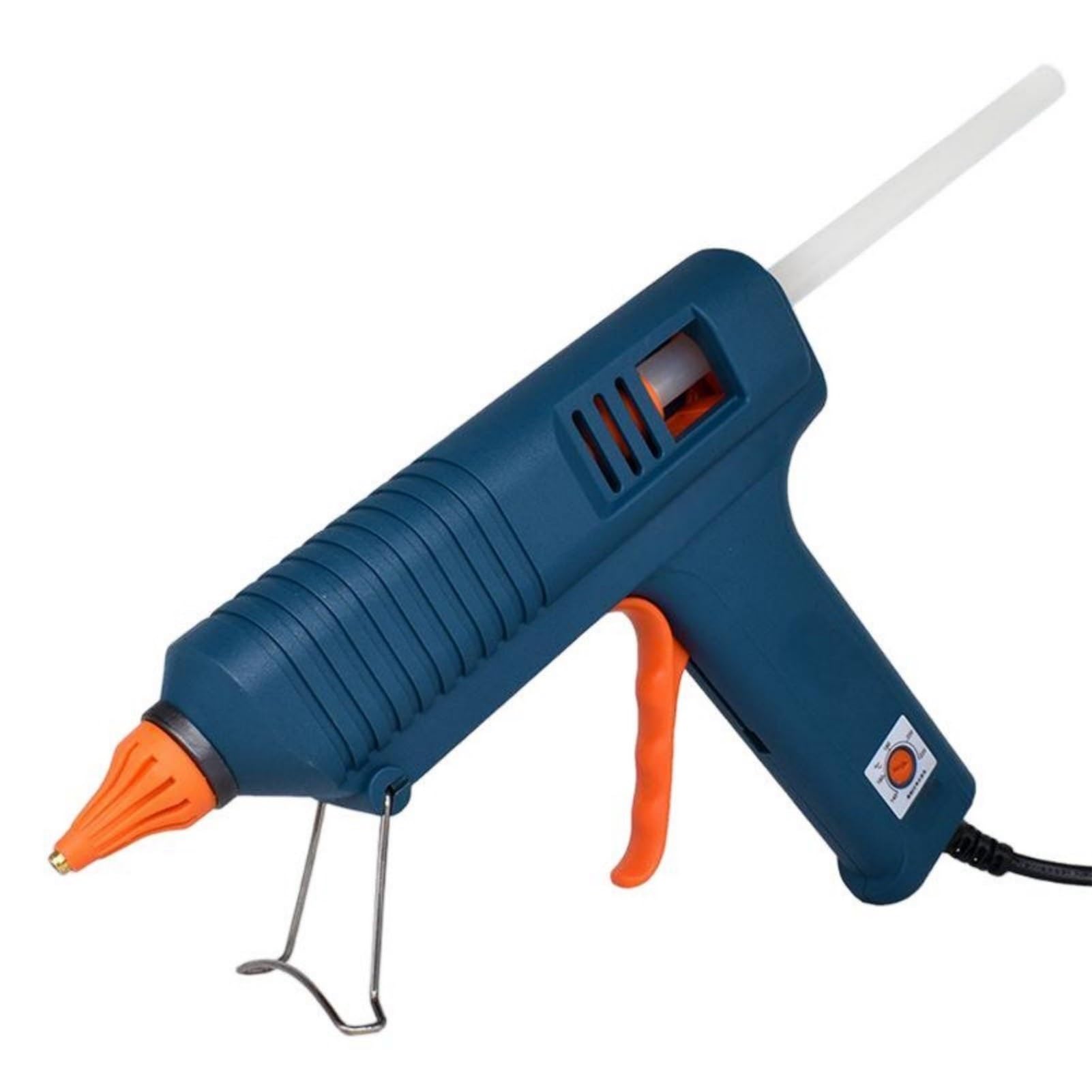Pistola de silicona 150 W con ajuste temperatura y barras pegamento 11 mm, boquilla cobre puro for bricolaje pistola de pegamento caliente