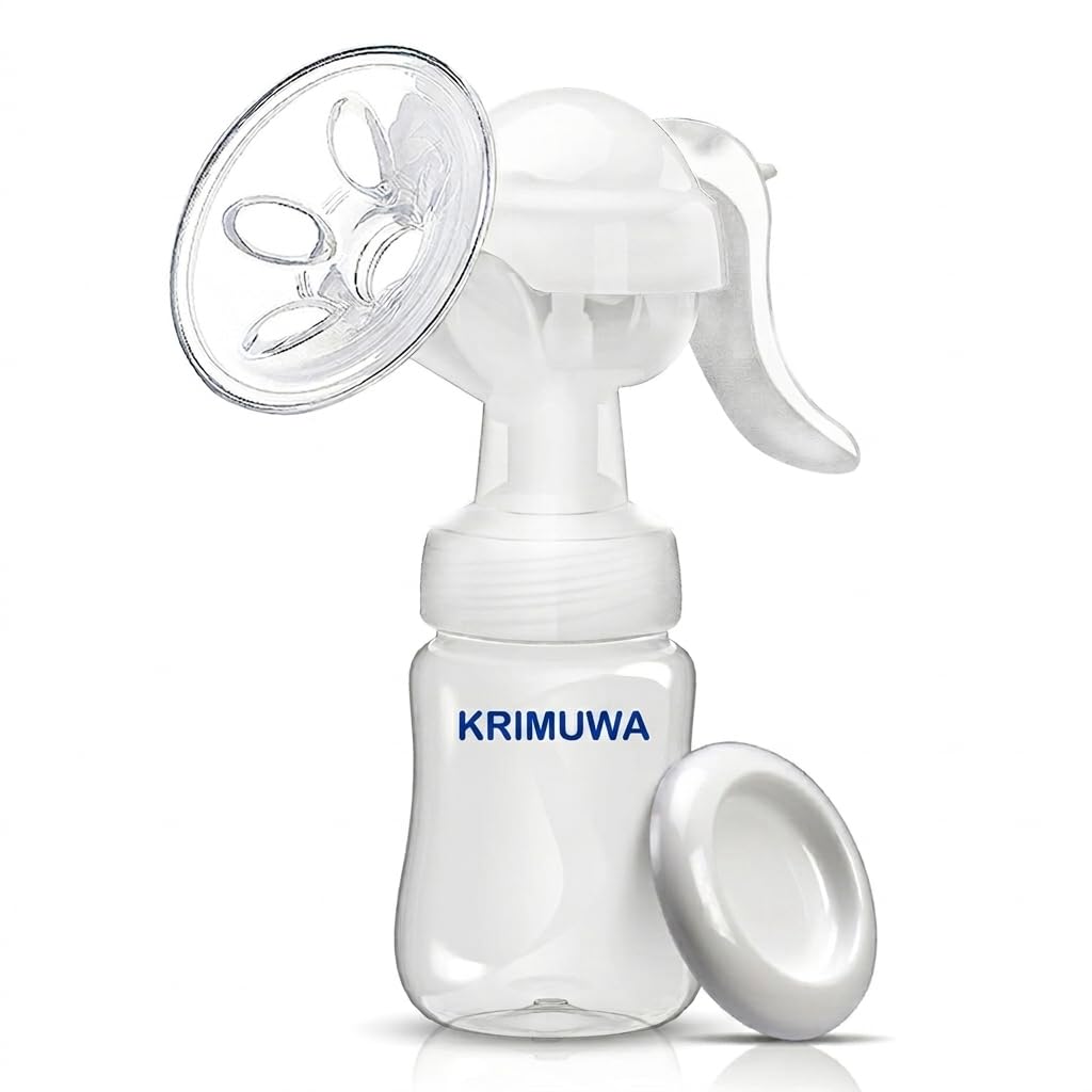 Manual Breast Pump with Silicone Massage Pad, 7 Suction Levels, Dual Expression Modes, 160ml Capacity, Pink (QULECT Silicone Manual Breast Pump,Baby Milk Pump, Soft & Gentle - Manual)-image-39