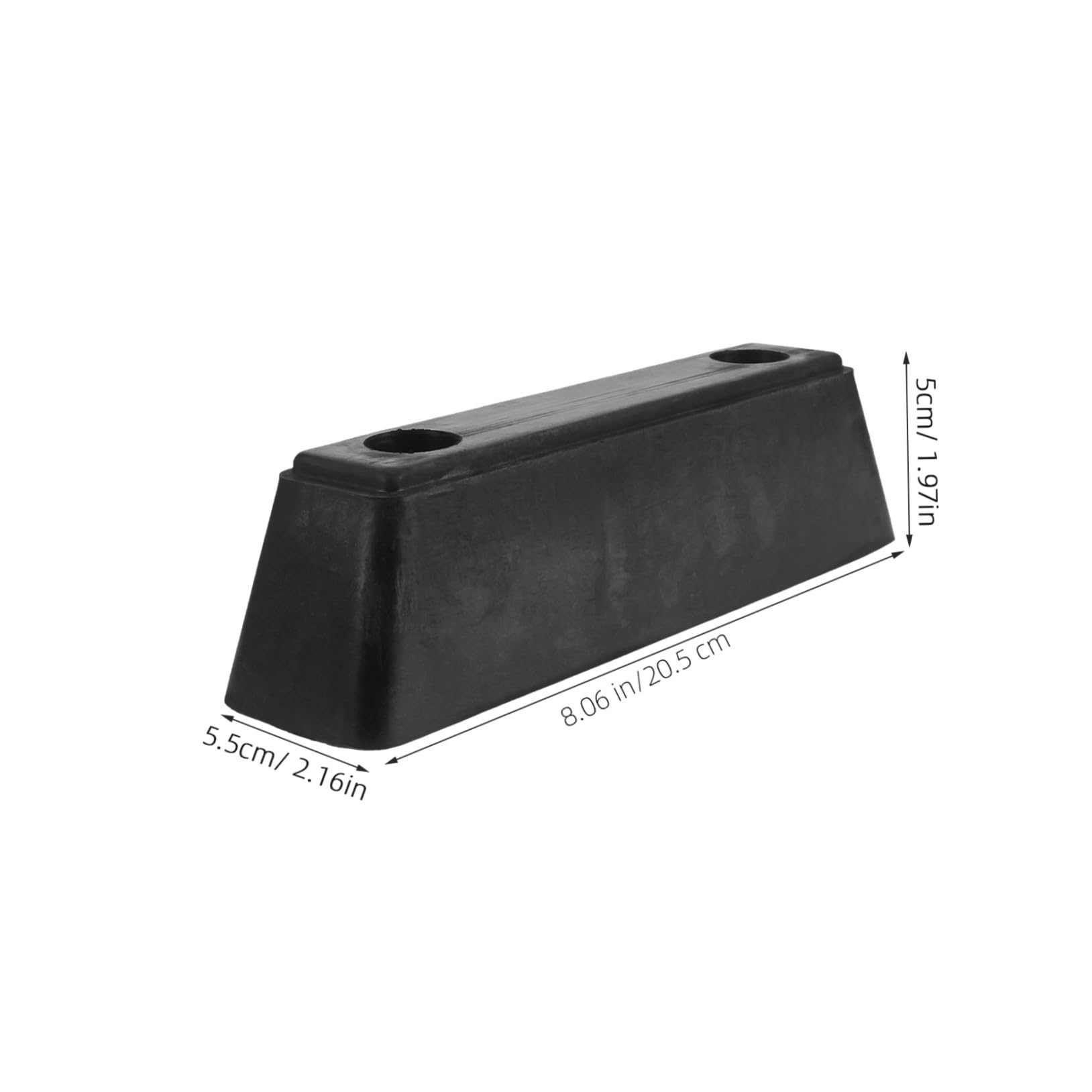Pare-Chocs Bloc de Protection Arrière en Caoutchouc Noir pour Camion