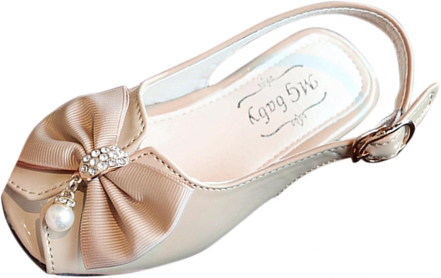 Yaeru 子供 サンダル キッズ 靴 ドレスシューズ ちょう結び ビーチサンダル フォーマルシューズ 春夏 ラインストーン キラキラ キッズシューズ 七五三 結婚式 卒業式 卒園式 ピアノ 定番スタイル