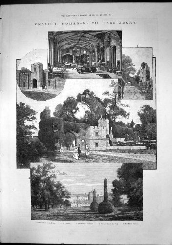 La Chambre de Cassiobury Cloître les Jardins 1886 de Parc de Cour La Chambre de Cassiobury Cloître les Jardins 1886 de Parc de Cour