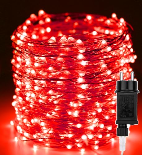 Guirlande lumineuse 50m longue distance pour illuminer tout le jardin sans raccord