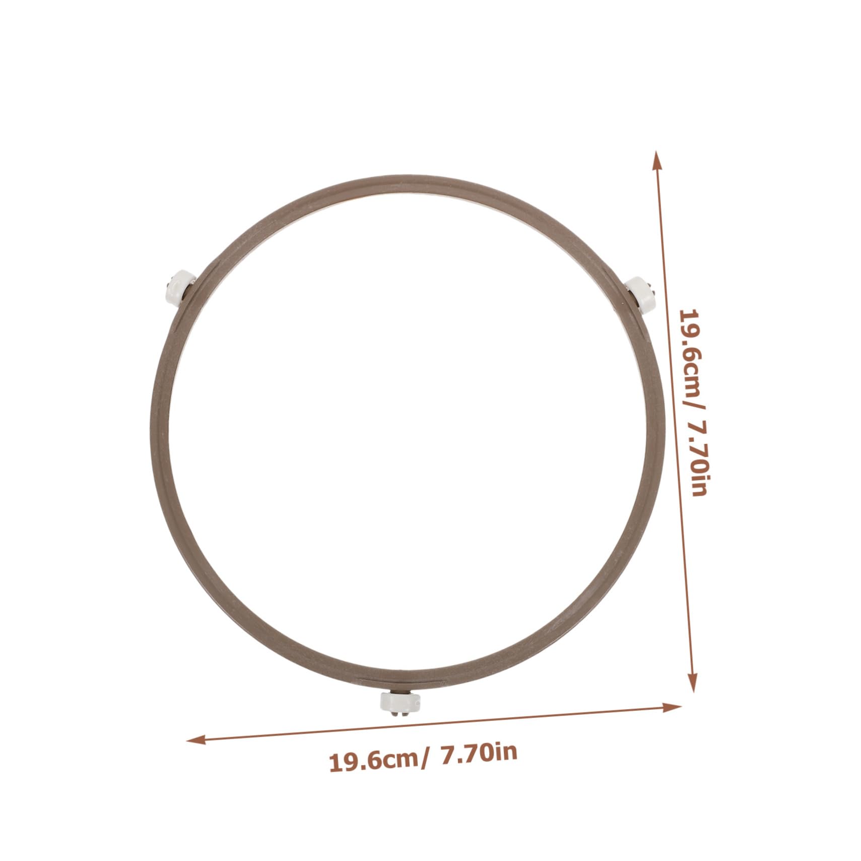 PRETYZOOM 2Pcs Rotating Roller Ring Microwave Turntable Plates Plastic Wheel Accessory for Even Heating Balanced Cooking Microwave Ovens Essential Kitchen Helper