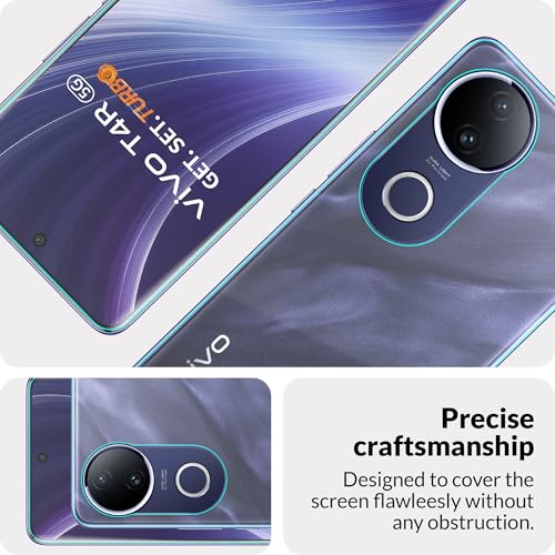 Image of FIRST MART Front & Back Tempered Glass for Vivo T4R and IQOO Z10R With Installation Kit | Edge to Edge Coverage | Militry-Grade Screen Guard & Back Nano Membrane | Clear