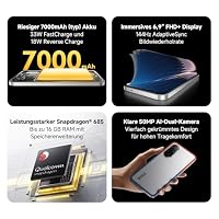 XIAOMI Poco M7, Smartphone 6+128GB, Handy mit Android, 6,9" FHD+ 144Hz Display, Snapdragon 685, 50MP AI-Zweifach-Kamera, 7000mAh, Silber – Ansicht 2