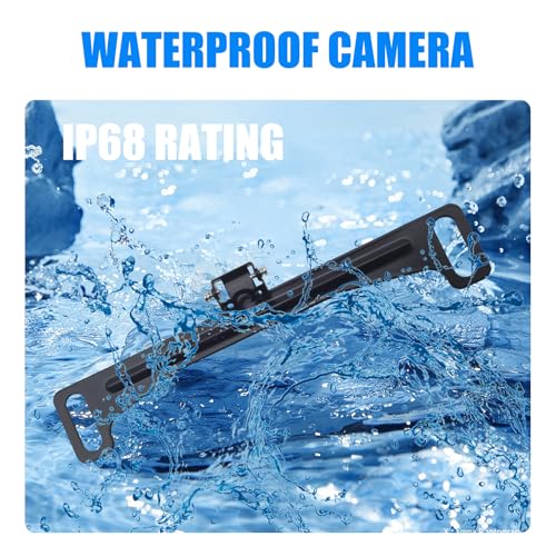 Sinytuto SIN165 Pack-1 Car Rear View Camera Bracket With Installation Tools, Waterproof Metal Vehicle License Plate Holder thumb #2