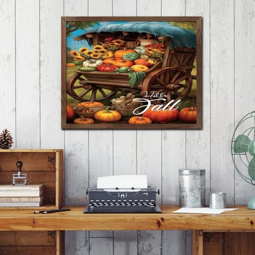 Décoration murale Hello Fall en bois pour créer un salon style ferme chaleureux