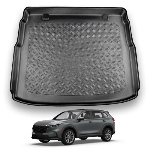 NOMAD Honda CR-V (2023+) Boot Liner [Upper Boot Position] Tailored Fit Car Floor Mat Protector Non Slip Waterproof Raised Edges Compatible Custom Fit Accessory Black Dog & Pet Friendly