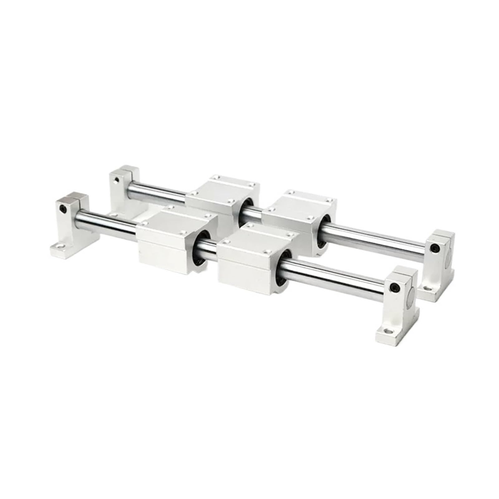 EKWQ-Sliding Rail Linear Bearing Slider SK20 + Guide Rail Set 300-1000mm 2pcs Linear Shaft + SC20UU + Nut Housing(400mm)