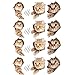 Encantador Pegatina de Gato 3D del Gato Extraíble PVC 3D Pegatinas de Pared Gatitos Gatito del Gato 3D Pegatinas para DIY, Dormitorio, Sala, Ventana, Tapa del Inodoro 3 Estilos 12 Piezas