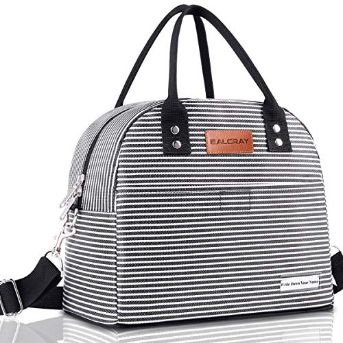 BALORAY Reusable Lunch Bag for Women Men Multi-functional with Shoulder Strap,Spacious Adult Lunch