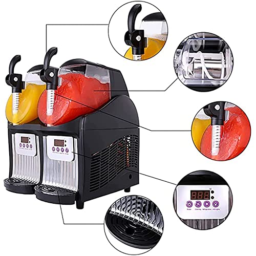 ENPAP 300 W Slushie-Maschine, 2 l x 2 Doppeltank-Smoothie-Slushy-Maschine, Mini-Slush-Getränkebereiter, schnelle Zubereitung von Slush für Zuhause und Gewerbe – Bild 4