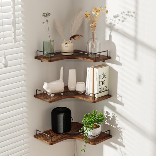 L-Shaped-Corner-Floating-Shelves-Set-of-3Rustic-Wood-Wall-Mounted-Storage-ShelvesDisplay-Shelf-for-Bathroom-KitchenBedroom-Living-Room-Office-Brown