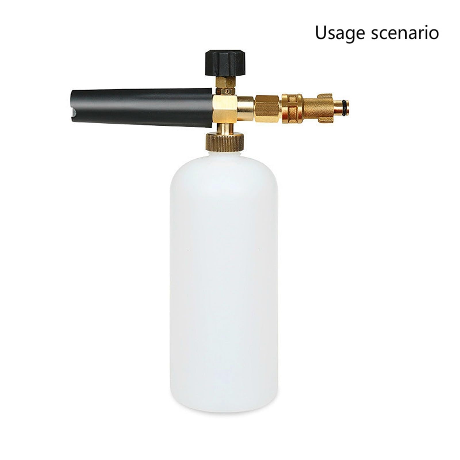 SSIMOO Conector de latón puro de cobre, lanza pulverizadora, conexión rápida, junta de acoplamiento de manguera, accesorio for pistola de espuma de agua de alta presión, lavadora de coche kindly
