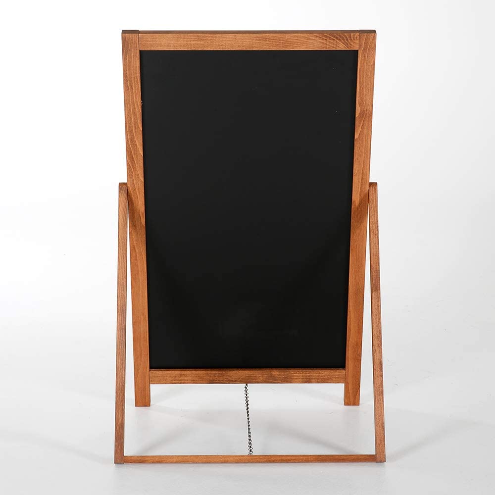 cabde madera vintage para clientes Escaparate de madera | Escaparate publicitario con carteles de madera maciza de haya certificada | Superficie de escritura 44 x 77 cm