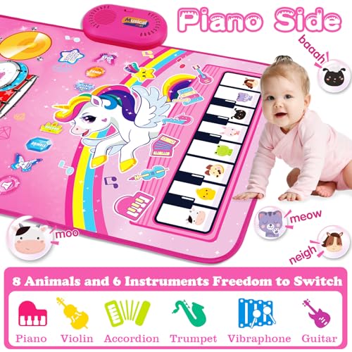 Hapyland HAPYLAND-39 Toys For 1 Year Old Girl Gifts: Baby Music Mat Toddler Toys Age 1-2 thumb #1