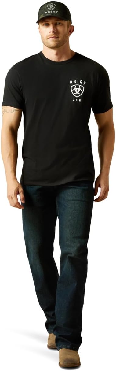 Ariat Mens Ariat Faded Bull T-Shirt - Image 3
