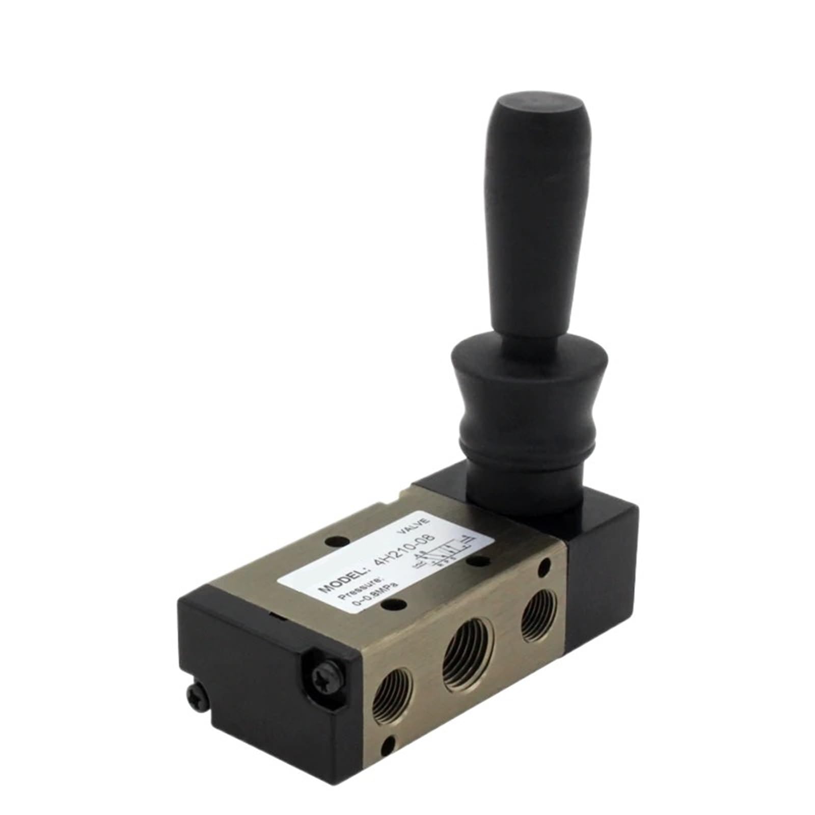 4H210-08 4H310-10 4H410-15 5/2 vie valvola pneumatica manuale con leva azionata a mano con silenziatore e selezione attacco rapido | PC 10mm fittings,4H410-15