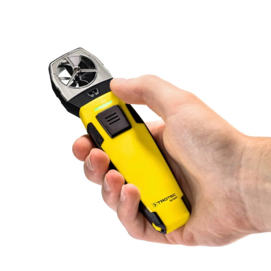 TROTEC Windmesser BA16WP – Windmessgerät, Anemometer – Messbereich 0,6 bis 30 m/s, MultiMeasure Mobile App