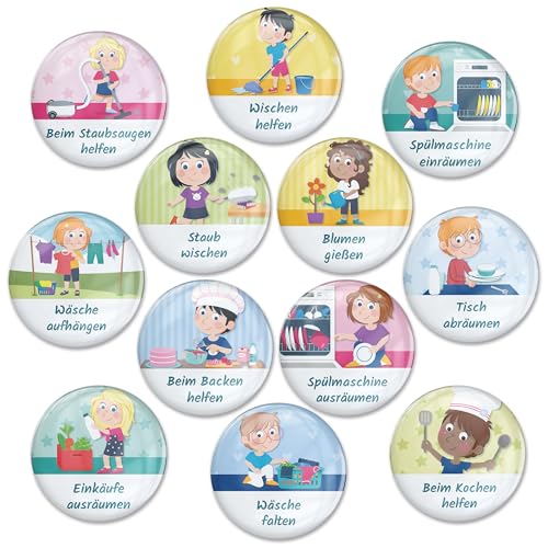 Papierdrachen Juego de ampliación de pizarra magnética, pequeños ayudantes, rutina diaria para niños, rutina estructurada, sistema de recompensas, pizarra de recompensas reutilizable
