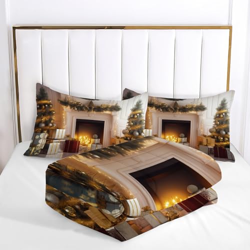 Idée cadeau déco de chambre pour l'hiver avec cette parure Noël - 7