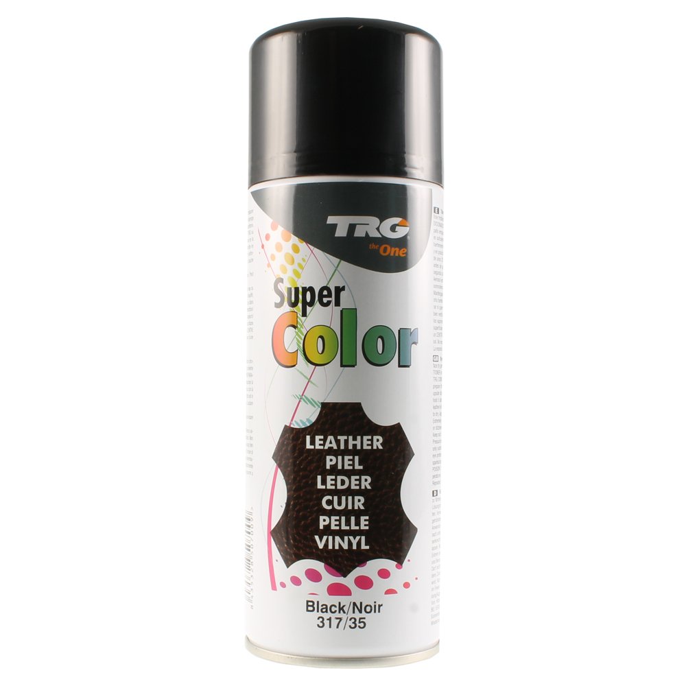 TRG the One Super Color, Spray Dye for Leather Shoes, 317 Black, 400 ml