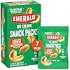 Emerald Nuts Roasted and Salted Cashews 7ct (1-Pack), 100-Calorie Individual Packs, Plant-Based Protein, Kosher Certified, Non-GMO, Contains No Artificial Preservatives, Flavors or Synthetic Colors