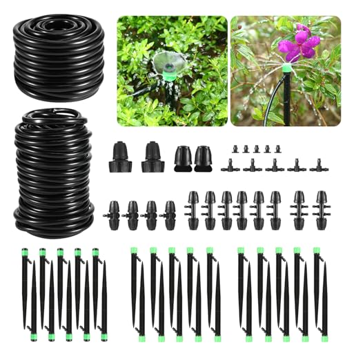 Drip Irrigation Kit for Garden, Raised Beds, Lawn - Adjustable Wa...